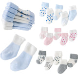 5Pair/lot New boy and girl  baby socks thick newborn autumn and winter warm foot sock