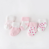 5Pair/lot New boy and girl  baby socks thick newborn autumn and winter warm foot sock