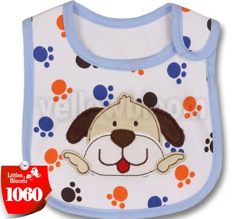 [Littles&Bloomz] Baby Girl Boy Feeding Bibs Waterproof Apron Cartoon Towel Kids Toddler Dinner baberos Bandanas Burp Cloths