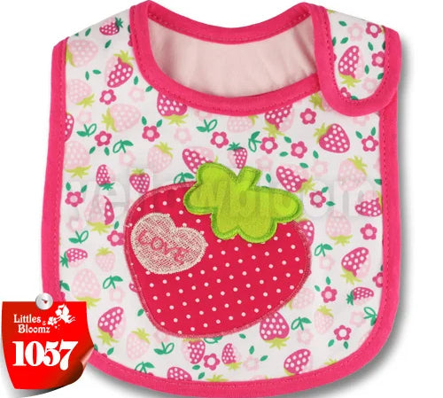 [Littles&Bloomz] Baby Girl Boy Feeding Bibs Waterproof Apron Cartoon Towel Kids Toddler Dinner baberos Bandanas Burp Cloths