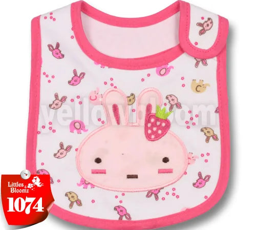 [Littles&Bloomz] Baby Girl Boy Feeding Bibs Waterproof Apron Cartoon Towel Kids Toddler Dinner baberos Bandanas Burp Cloths