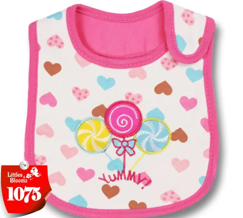 [Littles&Bloomz] Baby Girl Boy Feeding Bibs Waterproof Apron Cartoon Towel Kids Toddler Dinner baberos Bandanas Burp Cloths