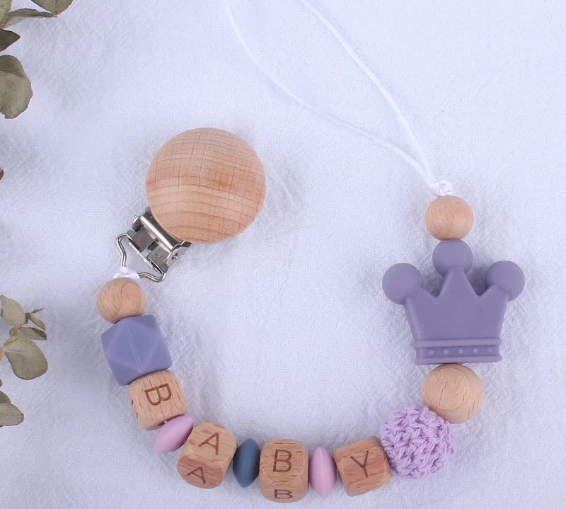 Baby Pacifier Clips Personalized Name Teethers Toys Dummy Nipples Holder Clip Chain Babies Accessories Newborn Gifts Custom 2023