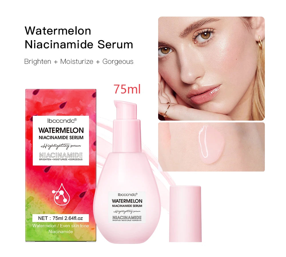 New Watermelon nicotinamide Light Bulb Essence Moisturizing Skin Brightening Face Brightening Essence For Women Skin Care