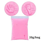 Baby Footprint Clay Makers Infant Air Drying Soft Clay 3D Fingerprint Imprint Paw Kits Parent-child Inkpad DIY Toy Kid Souvenirs