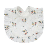 Newborn Bibs Infant Burp Cloths Baby Stuff Feeding Drool Bandana Saliva Towel Toddler Ruffle Floral Bib Baby Accessories