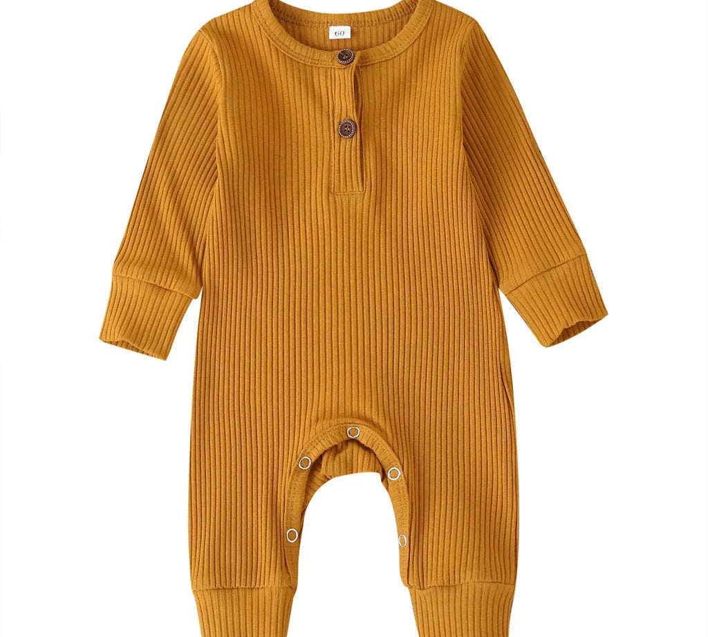 Autumn Newborn Infant Baby Boys Girls Romper Playsuit Overalls Cotton Long Sleeve Baby Jumpsuit Newborn Clothes