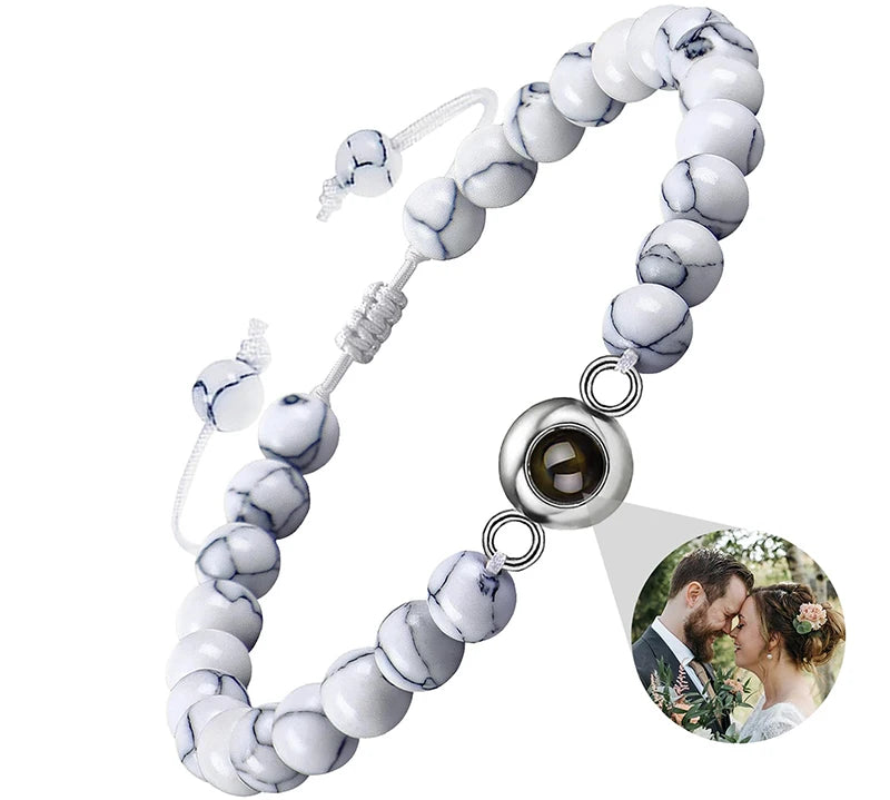 Custom Bracelet with Picture inside Personalized Projection Bracelets with Photos Picture Bracelet Personalized Memorial Gifts