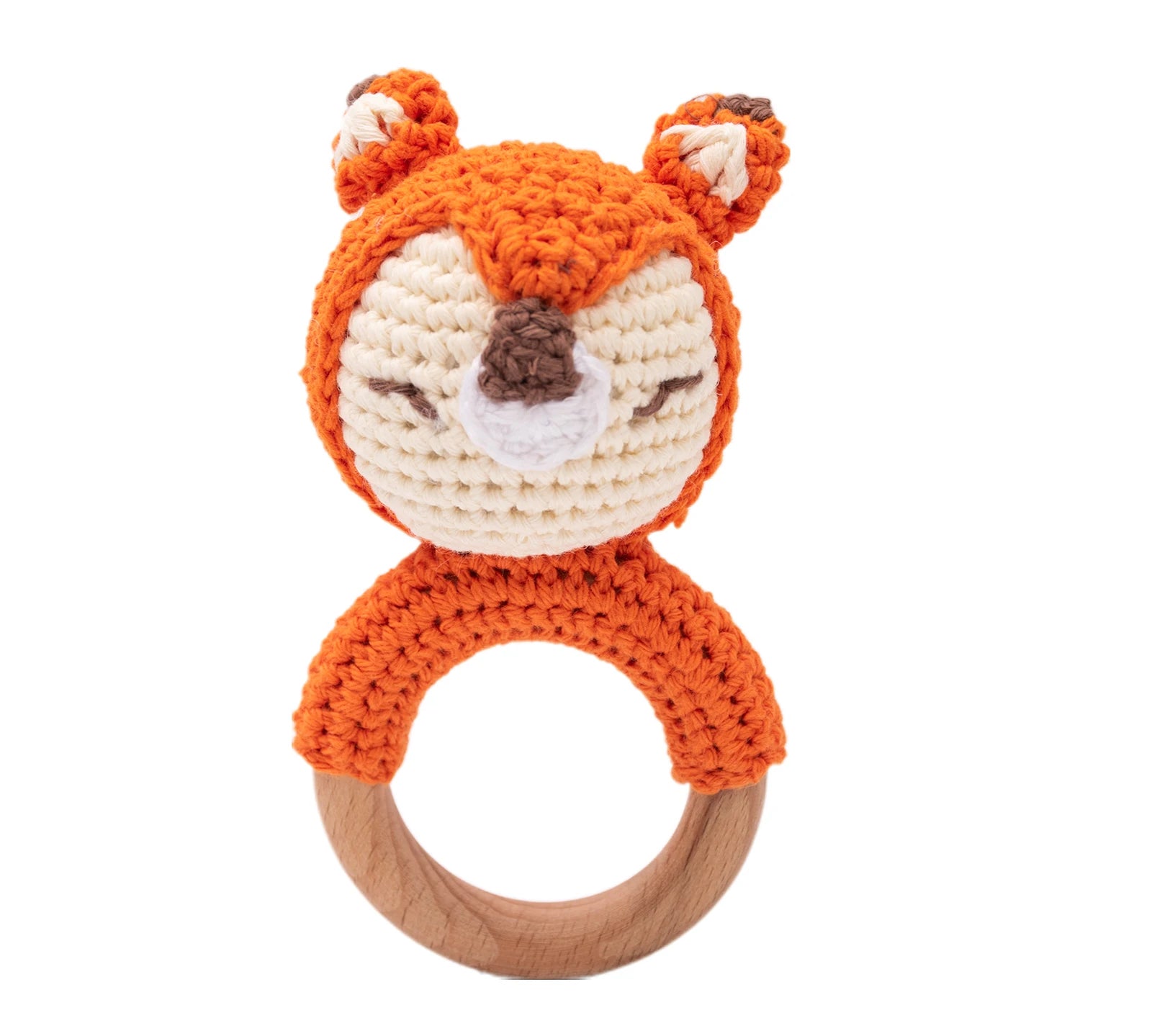 Baby Toys Crochet Animal Rattle Cartoon Music Rattle Toys for Baby Kawaii Teether Rattle Baby Toy 0 12 Months Montessori Toys