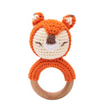 Baby Toys Crochet Animal Rattle Cartoon Music Rattle Toys for Baby Kawaii Teether Rattle Baby Toy 0 12 Months Montessori Toys