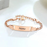 Personalize Baby Name Bracelets Non Allergy Stainless Steel Infant Baptism Bangle Jewelry Custom Boy Girl Family Love Gifts