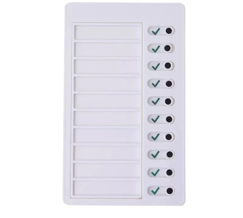 Creative Self Discipline Check List Daily Planner To Do List Memo Board Detachable Task Planning Board Home Office Supplies