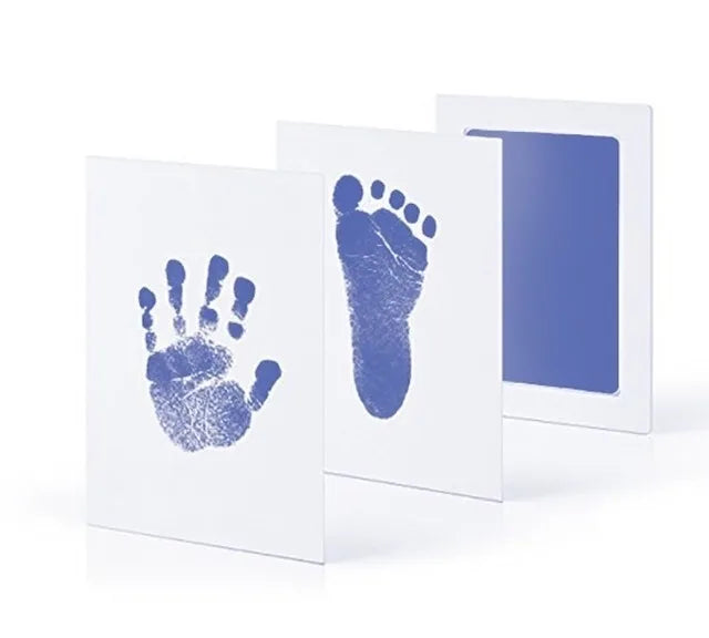 Newborn Baby DIY Hand And Footprint Kit Ink Pads Photo Frame Handprint Toddlers Souvenir Accessories Safe Clean Baby Shower Gift