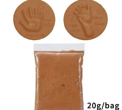 Baby Footprint Clay Makers Infant Air Drying Soft Clay 3D Fingerprint Imprint Paw Kits Parent-child Inkpad DIY Toy Kid Souvenirs