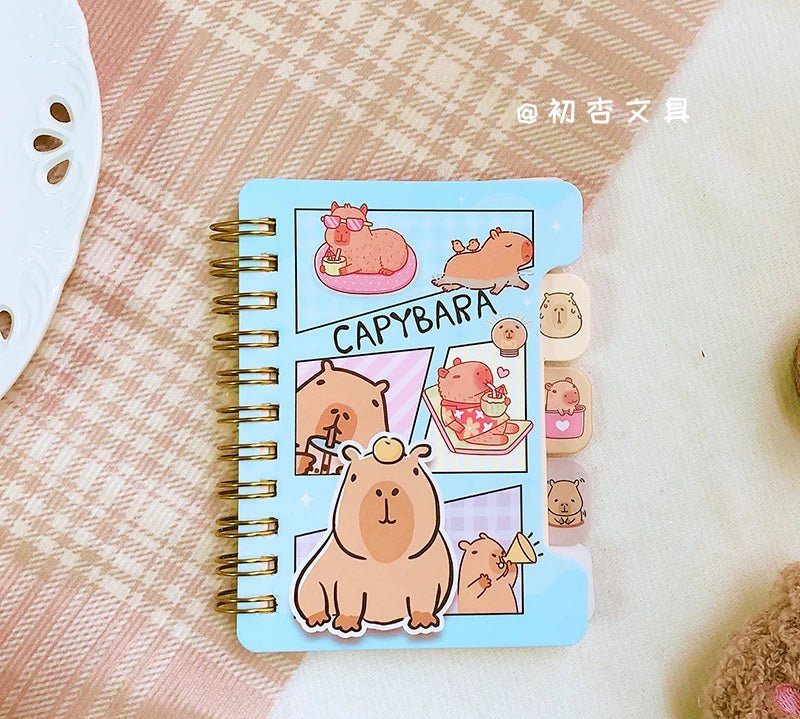 kawaii Stationery School supplies Office accessories Scratch paper memo pad Notepad diary journal capybara Aesthetic notebook