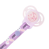 Baby Pacifier Clips Boys Girls Teeth Toy Fixing Straps and Silicone Spacer Sets Two Adjustable Lengths Cartoon Teething Pictures