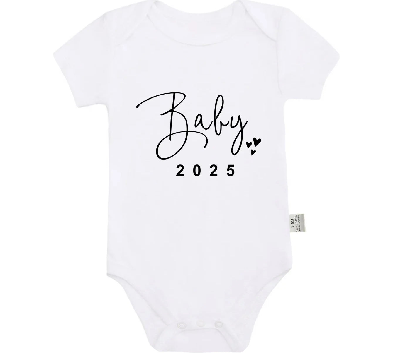 Baby 2025 Pregnancy Announcement Newborn Baby Bodysuits Cotton Summer Boys Girls Romper Jumpsuit Clothes Outfit