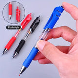 6/13pcs Retractable Gel Pens Set Black/Red/Blue Ink Ballpoint for Writing Refill Office Accessories School Supplies Stationery