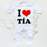 I Love Papa Mama Baby Babygrow Sleepsuit Baby Coming Home Outfit Newbron Shower Gift Boy Girl Cute Sleepsuit Infant White Romper