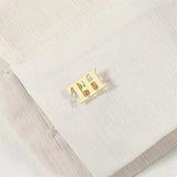 Custom Name Cufflinks Stainless Steel Mens Letters Buttons for Shirts Personalize Groom Wedding Jewelry Best Man Gifts