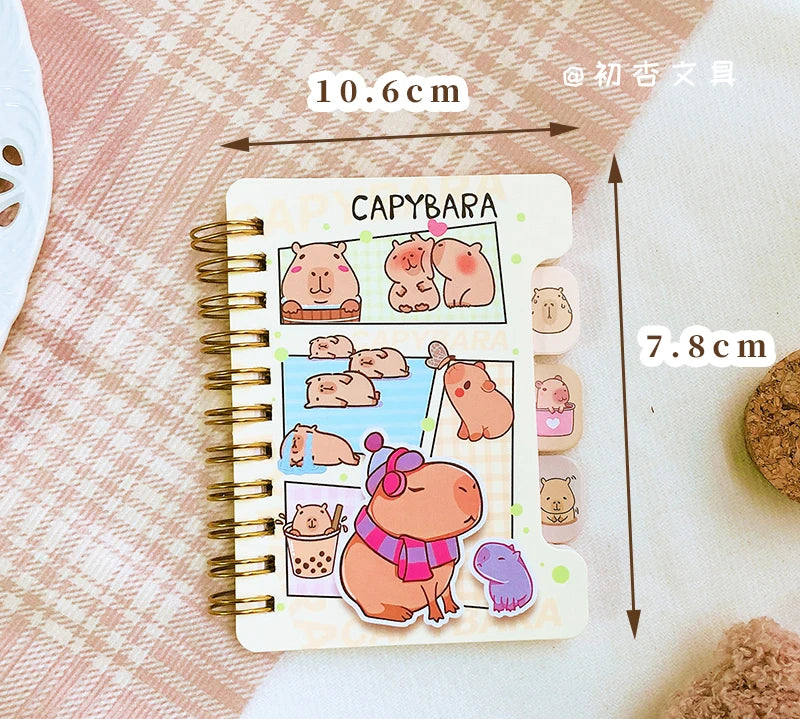 kawaii Stationery School supplies Office accessories Scratch paper memo pad Notepad diary journal capybara Aesthetic notebook