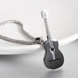 VQYSKO Personalized Electric Guitar Charm Necklace Music Jewelry  Player Gifts Lover & Teacher Best Friend