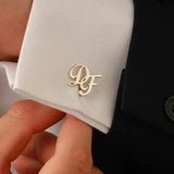 Custom Name Cufflinks Stainless Steel Mens Letters Buttons for Shirts Personalize Groom Wedding Jewelry Best Man Gifts