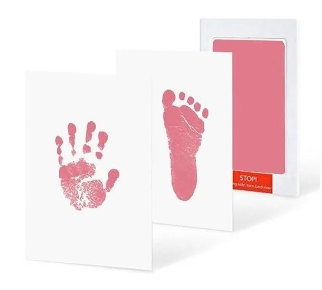 Newborn Baby DIY Hand And Footprint Kit Ink Pads Photo Frame Handprint Toddlers Souvenir Accessories Safe Clean Baby Shower Gift