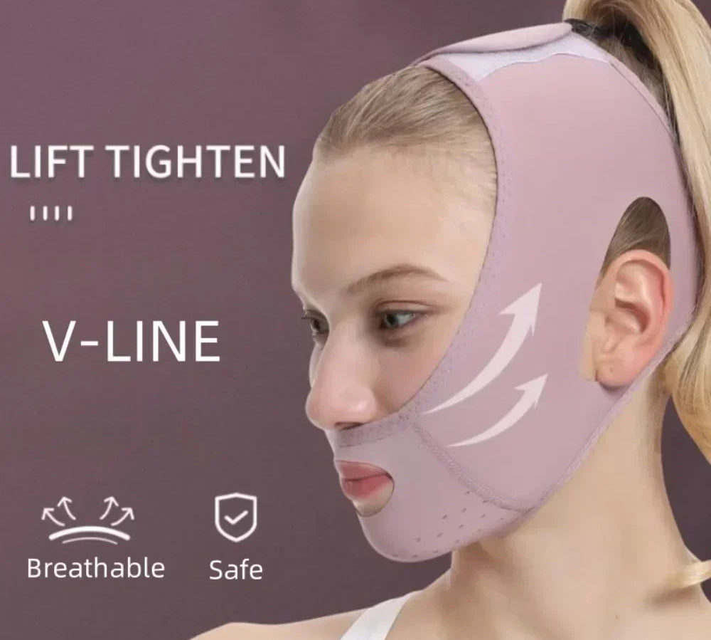 Reusable Face Slimming Bandage V Line Face Shaper Women Chin Cheek Lift Up Belt Facial Massage Strap Face Skin Care Beauty Tools