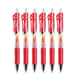 6/13pcs Retractable Gel Pens Set Black/Red/Blue Ink Ballpoint for Writing Refill Office Accessories School Supplies Stationery