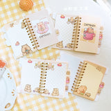 kawaii Stationery School supplies Office accessories Scratch paper memo pad Notepad diary journal capybara Aesthetic notebook