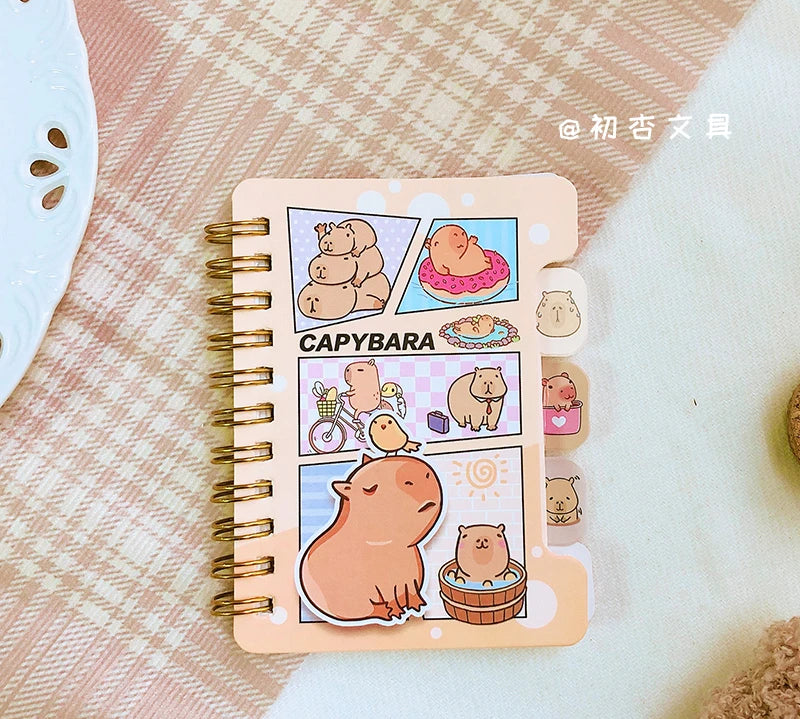 kawaii Stationery School supplies Office accessories Scratch paper memo pad Notepad diary journal capybara Aesthetic notebook