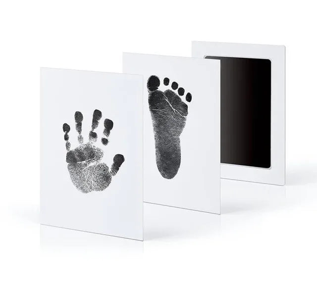 Newborn Baby DIY Hand And Footprint Kit Ink Pads Photo Frame Handprint Toddlers Souvenir Accessories Safe Clean Baby Shower Gift