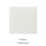 MOHAMM 50/100 Sheets Transparent Waterproof Posted It Sticky Note Pads Notepads Posits for School Stationery Office Supplies