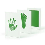 Newborn Baby DIY Hand And Footprint Kit Ink Pads Photo Frame Handprint Toddlers Souvenir Accessories Safe Clean Baby Shower Gift