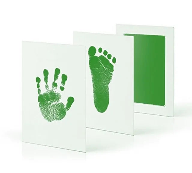 Newborn Baby DIY Hand And Footprint Kit Ink Pads Photo Frame Handprint Toddlers Souvenir Accessories Safe Clean Baby Shower Gift