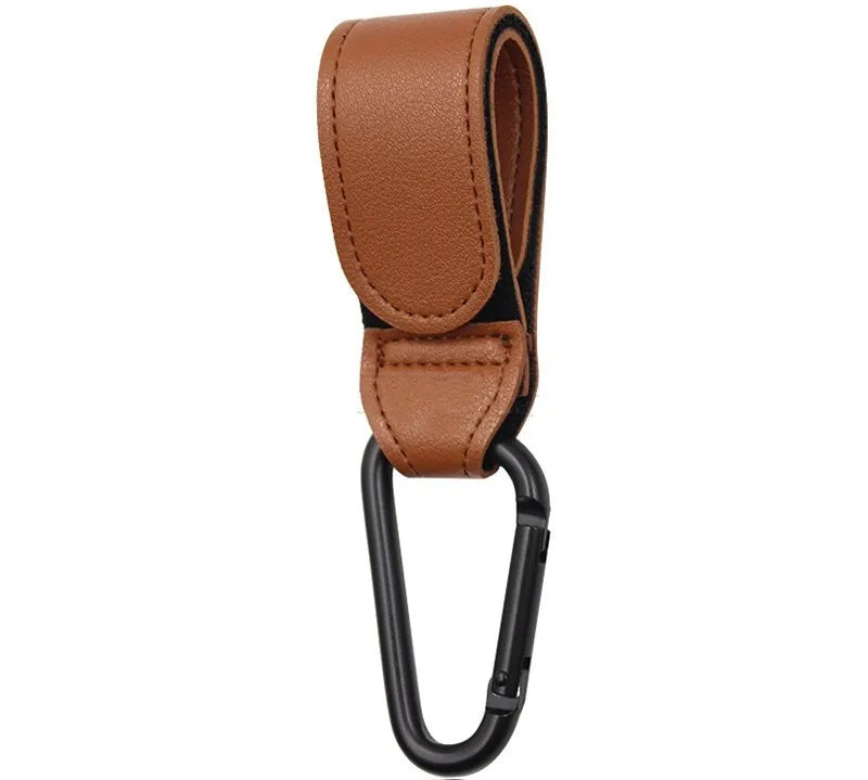 1/2pcs PU Leather Baby Bag Stroller Hook Pram Rotate 360 Degree Rotatable Cart Organizer Pram Hook Stroller Accessories