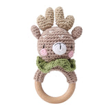 Baby Toys Crochet Animal Rattle Cartoon Music Rattle Toys for Baby Kawaii Teether Rattle Baby Toy 0 12 Months Montessori Toys