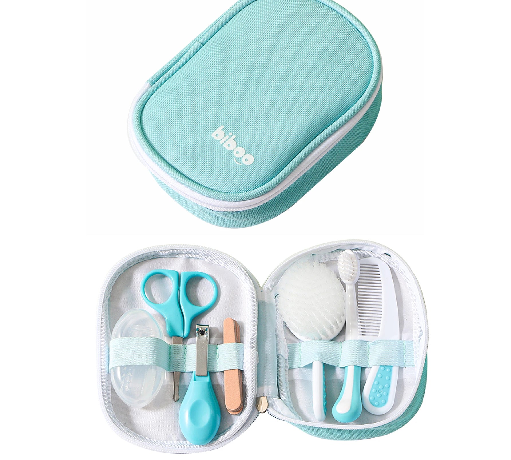 Baby Care Kit six-piece baby nasal inhaler Nail clipper brush file Comb scissors set daily cleaning and care accessories for bab