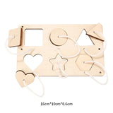 Busy Board Accessories DIY Toy Part Wooden Toys Metal Locks Leather Buckle Montessori Educational Games Intellectual Development