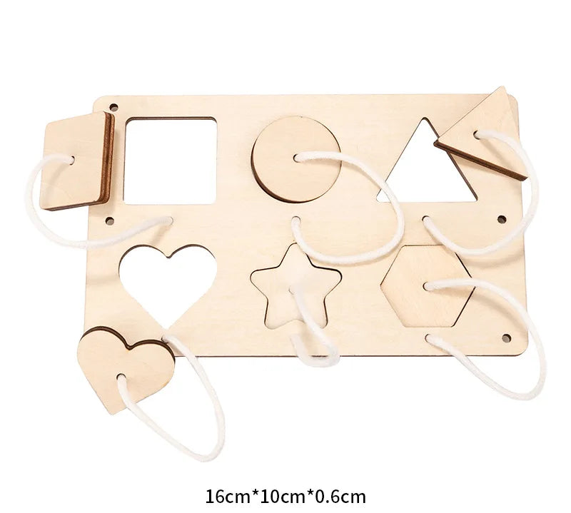 Busy Board Accessories DIY Toy Part Wooden Toys Metal Locks Leather Buckle Montessori Educational Games Intellectual Development