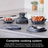 Air Fryer, Microwave, Freezer & Dishwasher Safe, Non Toxic Glass Portable Cooking System, 4 QT & 6 Cup Glass Containers