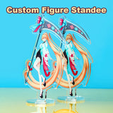 Custom Figure Standee Clear Acrylic Stand Cartoon Charm Game Anime Design Personalized Desk Decorate Model Keychain Gift for Fan