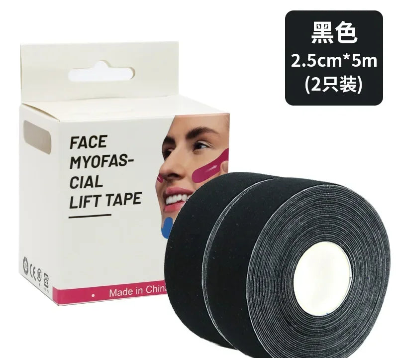 Kinesiology Tape for Face V Line Neck Eyes Lifting Tape Wrinkle Remover Sticker Facial Skin Care Tool Bandagem Elastica 2.5CM*5M