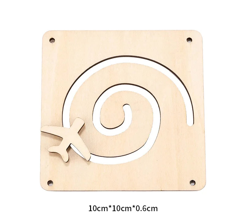 Busy Board Accessories DIY Toy Part Wooden Toys Metal Locks Leather Buckle Montessori Educational Games Intellectual Development