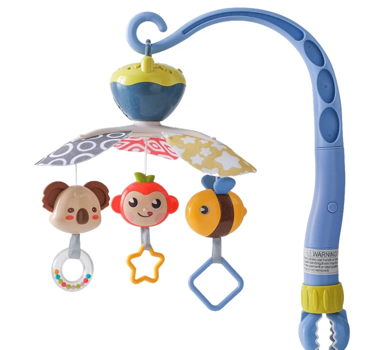 Baby Crib Mobile Wooden Bed Bell Rattle Toy Soft Felt Hot Air Balloon Wind Chime Pendant Newborn Comfort Bed Bell Toys Baby Gift