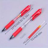 6/13pcs Retractable Gel Pens Set Black/Red/Blue Ink Ballpoint for Writing Refill Office Accessories School Supplies Stationery