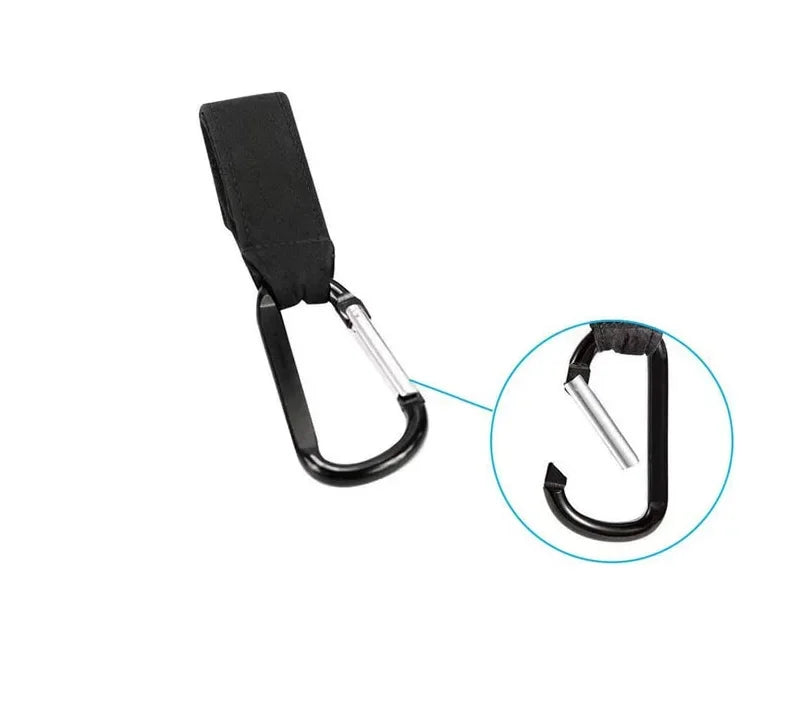 1/2pcs PU Leather Baby Bag Stroller Hook Pram Rotate 360 Degree Rotatable Cart Organizer Pram Hook Stroller Accessories