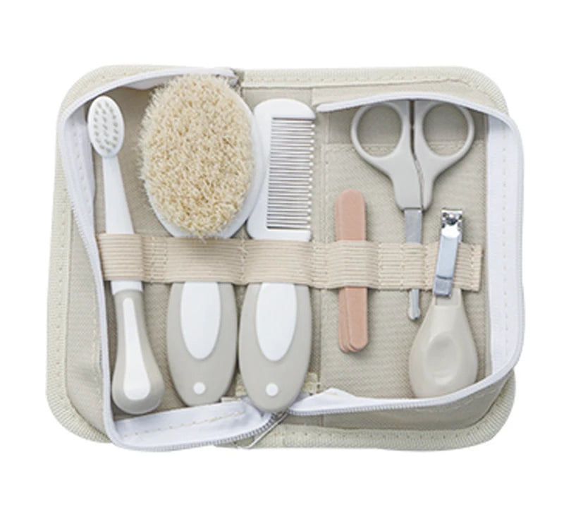 Baby Care Kit six-piece baby nasal inhaler Nail clipper brush file Comb scissors set daily cleaning and care accessories for bab