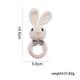 Baby Toys Crochet Animal Rattle Cartoon Music Rattle Toys for Baby Kawaii Teether Rattle Baby Toy 0 12 Months Montessori Toys